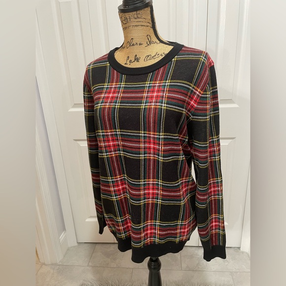 J. Crew Tartan Jacquard Pullover Sweater - Picture 10 of 16